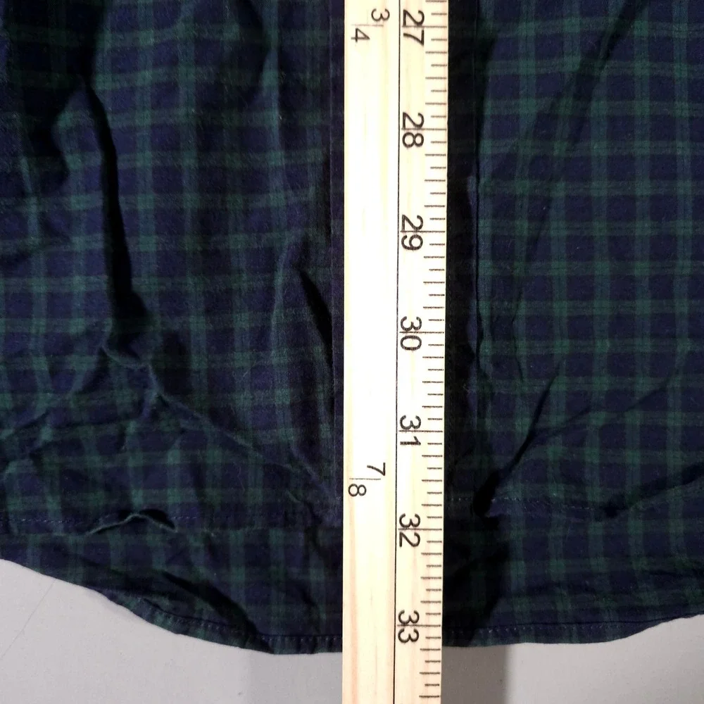 Tommy‎ Hilfiger Button Down Shirt Mens XL Navy Green Check Plaid Long Sleeve NWT